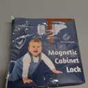 Blessimo 12 Pack Magnetic Cabinet Locks Baby Proofing with 12 locks and 2 Keys - Child Locks For Kitchen, Cabinets and Drawers - 3M Adhesive Easy Installation (White)