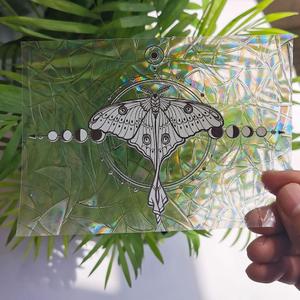 2 x Olicard Suncatcher Sticker Indoor Rainbow Prism Film for Bedroom Decoration, Anti-Collision Window Decals for Bird Strikes, Sun Catchers, Rainbow Maker for Home Decor (Butterfly)