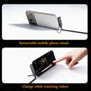 2 in 1 USB C Charger Cable with Invisible Stand, USB A to USB C 65w Fast Charging Braided Cord and Phone Stand Compatible with iPhone,Samsung and Android Phone,Type C PD Charging Cable,5ft,Black