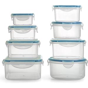 16 Piece Food Storage Set Includes Air-Tight Locking Lids