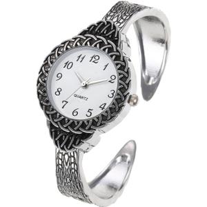 Watches for Women Vintage Bracelet Watch Womens Quartz Watch Fashion Ladies Easy Read Wrist Watches (Silver)