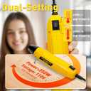 haisstronica Mini Heat Gun 350W, 2 Temp Settings 482F/752F (250C/400C), Hot Air Tool with Metal Stand & Nozzle Guard, 110V Corded Heat Shrink Gun for Shrink Tubing, Crafts, Embossing, Vinyl Wrap
