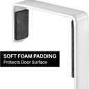 LYNK Professional Home Over The Door Hooks - 18 Hook Over The Door Hanger - Over Door Coat Rack - Hanging Towels or Clothes - Bathroom, Bedroom or Laundry Room - Lifetime Ltd. Warranty  White