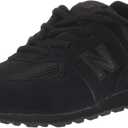 New Balance Baby-Boy's 574 V1 Polo Sneaker (8.5 Toddler, Black/Black)