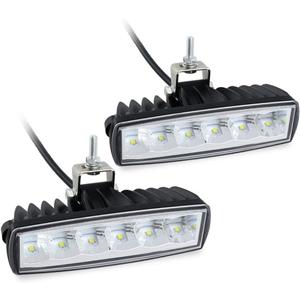 STDYSUN Led Fog Lights Driving Lights Bar 2Pcs 6Inch 30W Waterproof Offroad Driving Lights Auxiliary Work Lights Grille Lights Bar Fit for Motorcycle Truck Trator ATV UTV Golf Cart Boat Car (White)