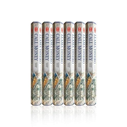 Inspire Dream Play Call Money 5 Boxes of 20 = 120 Hem Incense Sticks Bulk Case Retail Display Box