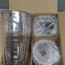 Homestead Choice 16oz Insulated Tumblers Plastic Keeps Drinks Cold & Hot, 4pack Double Walled Clear Insulated Drinking Glasses Cup, BPA-Free, Reusable, Camping, Travel, Kitchen, Party