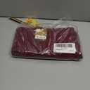 Hybrid & Company Women's Ultra Stretch Perfectly Shaping Mid Rise Skinny Bermuda Shorts with Pockets (Red, M)