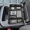 Power Sliding Center Console Organizer Compatible with 2021-2025 GMC Yukon Chevy Tahoe Suburban Interior Accessories, Armrest Storage Box Insert Tray (Not for Console with Charging Socket) Black