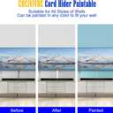 Cord Hider Self-Adhesive 235in(15x L15.7) Cord Covers for Wall Mounted TV Wires on Wall Cable Hider Wall Kit Cable Management Organizer with 78in Wall Cord Hider 6ft Floor Cord Cover-White