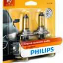 Philips Automotive Lighting H7 Standard Halogen Replacement Headlight Bulbs, 2 Pack