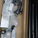 Dual Shower Head for Couples, Double Shower System for Two People, 6+3 Adjustable Spray Modes-High Pressure Tandem Showerhead with 31.5~80.7" Extendable Rod / 78.7" Long Hose, Easy Install (Black)