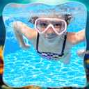 Flutesan 4 Pack Kids Swim Goggles with Nose Cover Hair Protector Elastic Strap Snorkel Diving Mask Swim Mask Swimming Glass Scuba Snorkel Goggles (Pink Purple, Pink White, Sky Blue, Green)