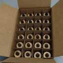 24 Pack Clear Frosted Boston Round Essential Oils Aromatherapy Glass Bottles Jar With Black Bamboo Eye dropper cap, 1oz