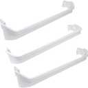 BlueStars 1x 240534701 Middle Bar and 2x 240534901 Top and Bottom Door Shelf Rack - Compatible with Frigidaire and Kenmore Refrigerators - Replaces AP3214630, 948954, AH734935, EA734935