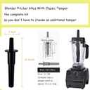 Blender Pitcher 64oz, With Classic Tamper,Compatible with 5200 5000 7500 Pro500 Vita-Prep Vm0101 Vm0102 Vm0103 Vm0197 E310 320 Explorian/Commercial Series etc blender