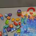 ZOOI Toddler Montessori Toys for 1-3 Year Old, 24PCS Cloth Fishing Game with Stacking Cups for Hand-Brain Coordination, Sensory Baby Toys 6-12 Months, 1-3 Year Old Girl Boy Birthday Gifts (Blue)