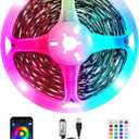 TV LED Strip, 3.28ft Smart RGB LED Lights for 24-32 Inch TVs, Music Sync Bluetooth App & Remote Control, USB-Powered for Gaming, Bedroom, PC, Home Theater