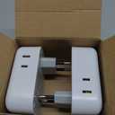 2 Pack European Plug Adapter USB C, TESSAN US to Europe Adapter 4 Outlets 3 USB Charger, Type C International Power Adaptor to Italy Spain France Portugal Iceland Germany, Europe Travel Essentials