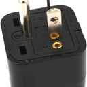 2 x Toptekits Black NEMA 6-20P Universal Plug Adapter110-250V 15A,Universal World to North American US NEMA 6-20P Electrical Plug Adapter Converter