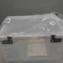 Medicine Lock Box for Safe Medication, Lock Box Food Storage Container, Lockable Storage Box with 3 Digit Combination Lock for Home Dorms School Office (Transparent White)