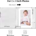 Vienrose Polaroid Photo Album Binding Cloth Photo Book for Instax Fuji 2 x3 Inch Photo Fits Fujifilm Mini 12 11 9 Snap PIC-300 52 Pockets 2 Pack, Grey