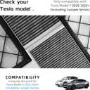 (4 Pack) HEPA Carbon Air Filter Kit Compatible with Tesla Model Y, Carbin Air Conditional Replacement with External Intake Activated Carbon 2020-2024/2025/2026 Juniper Accessories