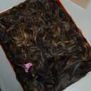 GORGIUS Veralux Blend Human Hair Highlight Brown Curly Wig with Bangs Glueless Synthetic Bang Wigs with Realistic Scalp Put On ang Go Beginner Friendly 20 Inch (#M427 Brown Highlights | Shaggy Curls)