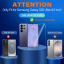 firtstnow 3 Pack for Samsung Galaxy S26 Ultra Screen Protector Tempered Glass + 3 Pack Camera Lens Protector, Military Grade Shatterproof, 9H Hardness, Fingerprint Unlock, Case Friendly 6.9 Inch