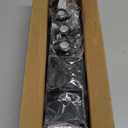 ENJOYBASICS 2 Pack Adjustable Spring Tension Curtain Rods 32 to 66 Inches, Stainless Steel Matte Black Shower Rod No Drilling for Window, Bathroom, Closet, Room Divider, 7/8" Diameter