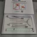 Pure Daily Care NuDerma Clinical Portable Skin Therapy Wand, Machine with 6 Fusion Ne5on + Argon Wands Anti Aging - Clarifying - Skin Tightening & Radiance - Wrinkle Reducing (7 Piece Set)