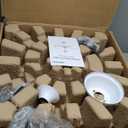 STERREN 42 Inch Retractable Ceiling Fans with Lights,Modern Bladeless LED Ceiling Fan Lights with Remote Control, Smart White Bedroom Ceiling Fan with Light