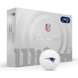 WILSON 2025 Duo Soft NFL Golf Ball - 12 Balls, White, Atlanta Falcons (New England Patriots) WILSON 2025 Duo Soft NFL Golf Ball - 12 Balls, White, Atlanta Falcons (New England Patriots)