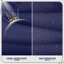 14 Piece Outdoor Patio Waterproof Cushion Covers, Fits 6-Seat Wicker Rattan Sectional Couch Chair Furniture Cover Replacement Set - Fade-Resistant Patio Cushion Covers with Zipper, Size: 27*27*4 inches