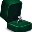 Green Small Proposal Ring Box Jewelry Gift Box for Ring Jewelry Gift Box for Engagement, Proposal