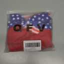 4th of July Baby Girl Outfits Bows,Large Double Headbands for Newborn,Toddler,Baby (Blue &red stripe star)