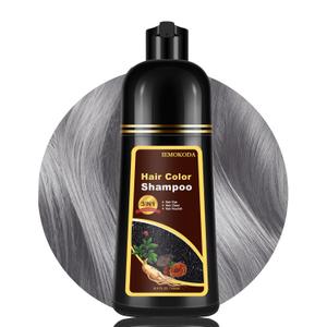 Silver Gray Hair Dye Shampoo, Instant Hair Color Shampoo, Colors in Minutes, Long Lasting Silver Hair Dye, Champu Para Canas
