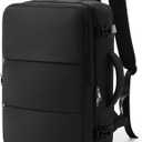 Travel Backpack For Women Men Carry on Backpack Luggage Flight Approved Personal item Travel Bag Essentials Mochila de viaje Laptop College Backpack Black (Small)