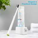 BEZOX Minimalist Toothpaste Tube Squeezers Toothpaste Roller Squeeze Tool, Eco-Friendly Toothpaste Holder Dispenser - White