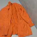 Orange Open Front Sweater, XXL