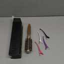 Fagaci Small Round Brush with Natural Boar Bristle for Blow Drying, Hair Styling, and Volume | Nano Technology Ceramic + Ionic for Healthy Hair