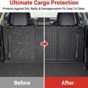 Cargo Mat Fit for 2020-2025 Toyota Highlander&Grand Highlander 3rd Row Backrest Mat TPE Trunk Liner All Weather Seats Back Protector for Highlander/Grand Highlander Accessories(Backrest Liner)