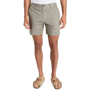Club Monaco Men's Baxter Texture 6.75" Shorts (38 Regular, Olive)