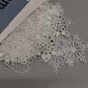 48 Pcs Crochet Snowflake Ornaments Winter Crocheted Snowflake Hanging Decor Crochet Doilies for Winter Wonderland Decorations Christmas Tree Home Wall Holiday Party Woven Gift, 6 Styles (3.5 Inch)