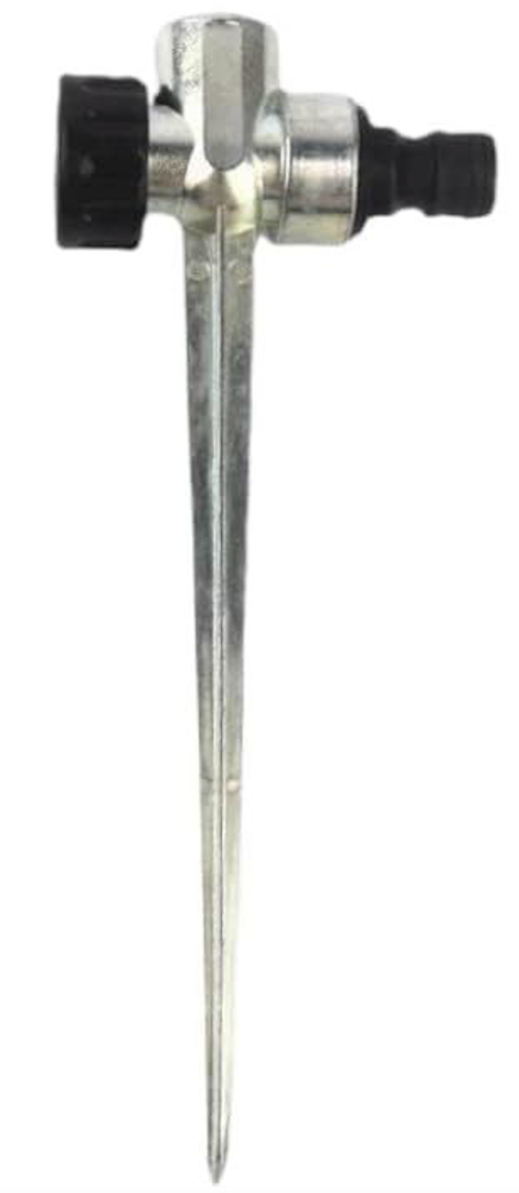 1/2 Inch Sprinkler Spike Base Zinc Pipe Thread Watering Sprinklers,Zinc Flow Thru Lawn Sprinkler Spike Base, Watering Sprinklers for Yard, Lawn and Grass Irrigation