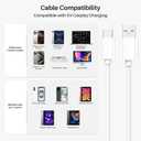 Car Carplay cable for iPhone 15 16 USB A to USB C Charger Cable 3FT,USB 3.1 A to C 10Gbps High Speed Data Transfer Type C Cable for MacBook,iPad 10th Gen,iPad Air 5th/4th Gen,iPad Pro 12.9/11,White