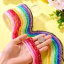 Cheriswelry AB Color Faceted Glass Beads 4x3mm Crystal Glass Loose Spacer Beads Rainbow Beads for Necklace Earring Bracelet Making Christmas Party Decoration (18 Strands, About 2034Pcs)