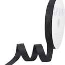 Black Ribbon, Grosgrain Ribbon 1/2 Inch x Continuous 50 Yards, Black Grosgrain Ribbon for Crafts, Gift Wrapping, Hair Accessories, Wedding Decor, Sewing and Bow Making