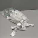 Jetec 24 Pieces Christmas Elastic Bows for Gift Boxes Red Stretch Loops Christmas Elastic Bows for Decoration Gift Wrapping(20-24 Inch,White)