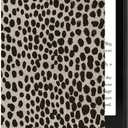 MOROCK Slim Case for Kindle Paperwhite 11th Generation(2021 Release,Model NO.M2L3EK), Fits 6.8" Amazon Kindle Paperwhite Signature Edition, Lightweight PU Leather Cover, Khaki Leopard Print